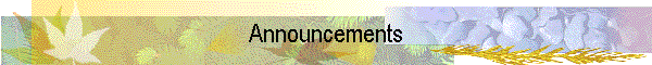 Announcements