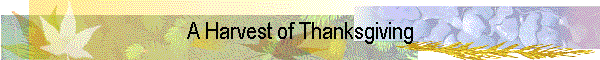 A Harvest of Thanksgiving
