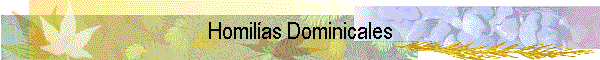 Homilías Dominicales