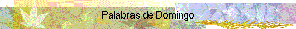 Palabras de Domingo