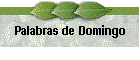 Palabras de Domingo
